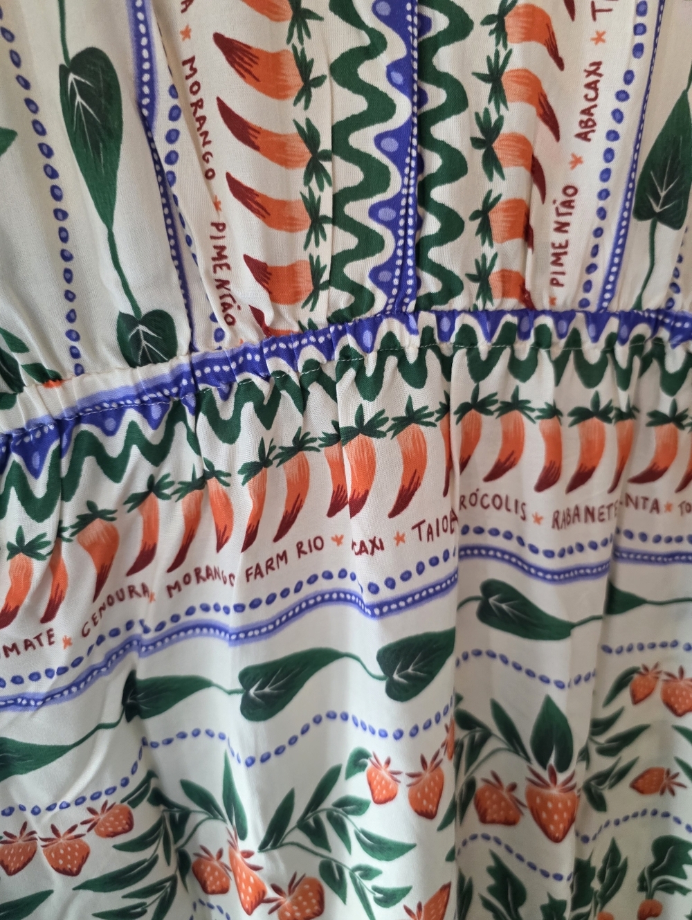 NWT FARM Rio Asymmetrical Floral Dress with V-Neck - Picture 10 of 13